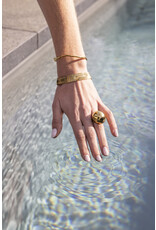Brede gouden armband