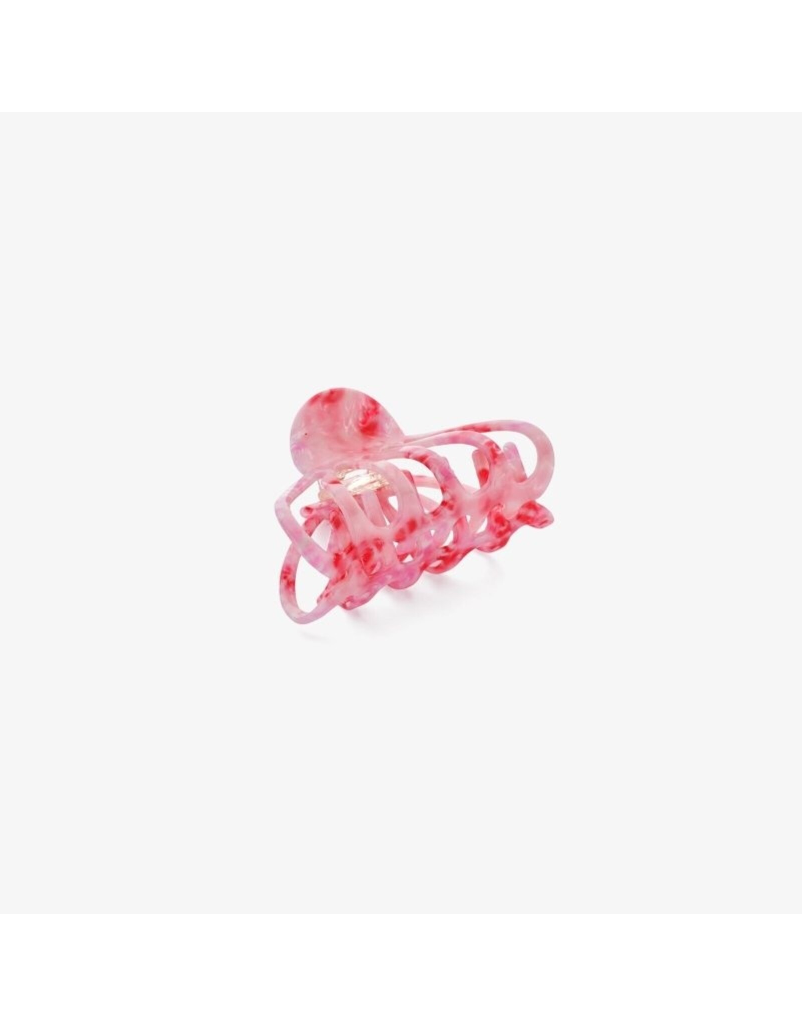 Haarspeld roze raster