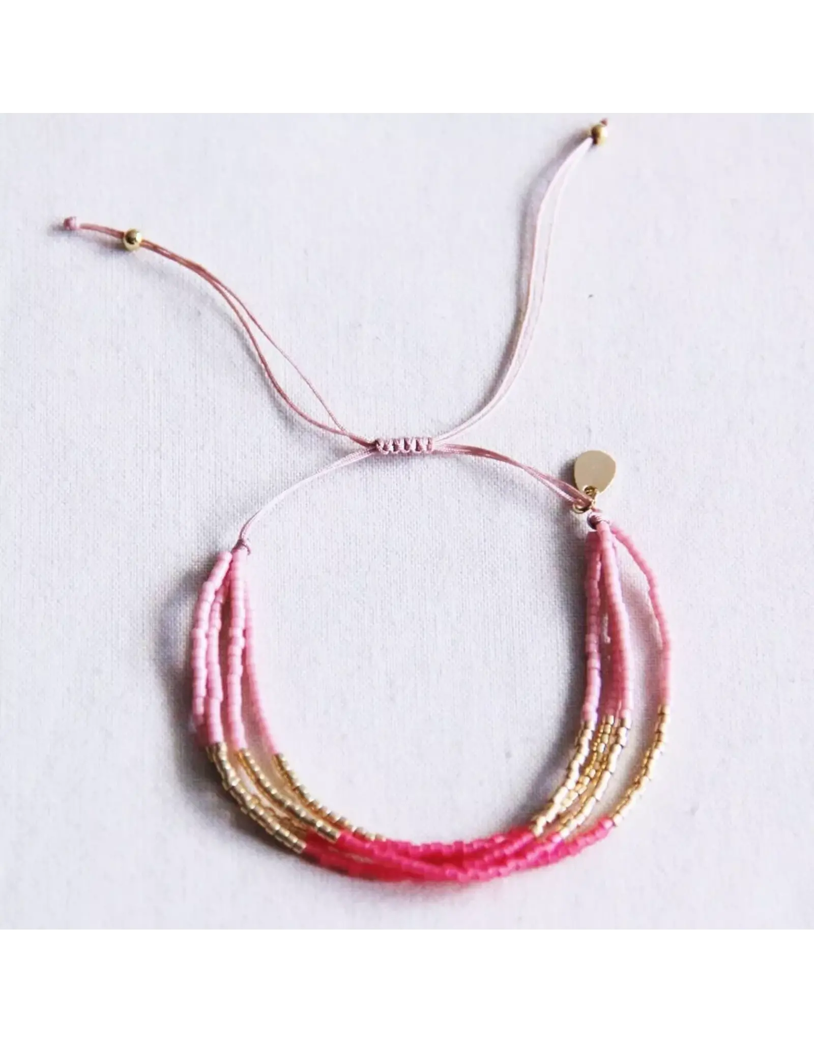 Armband miyuki roze/magenta