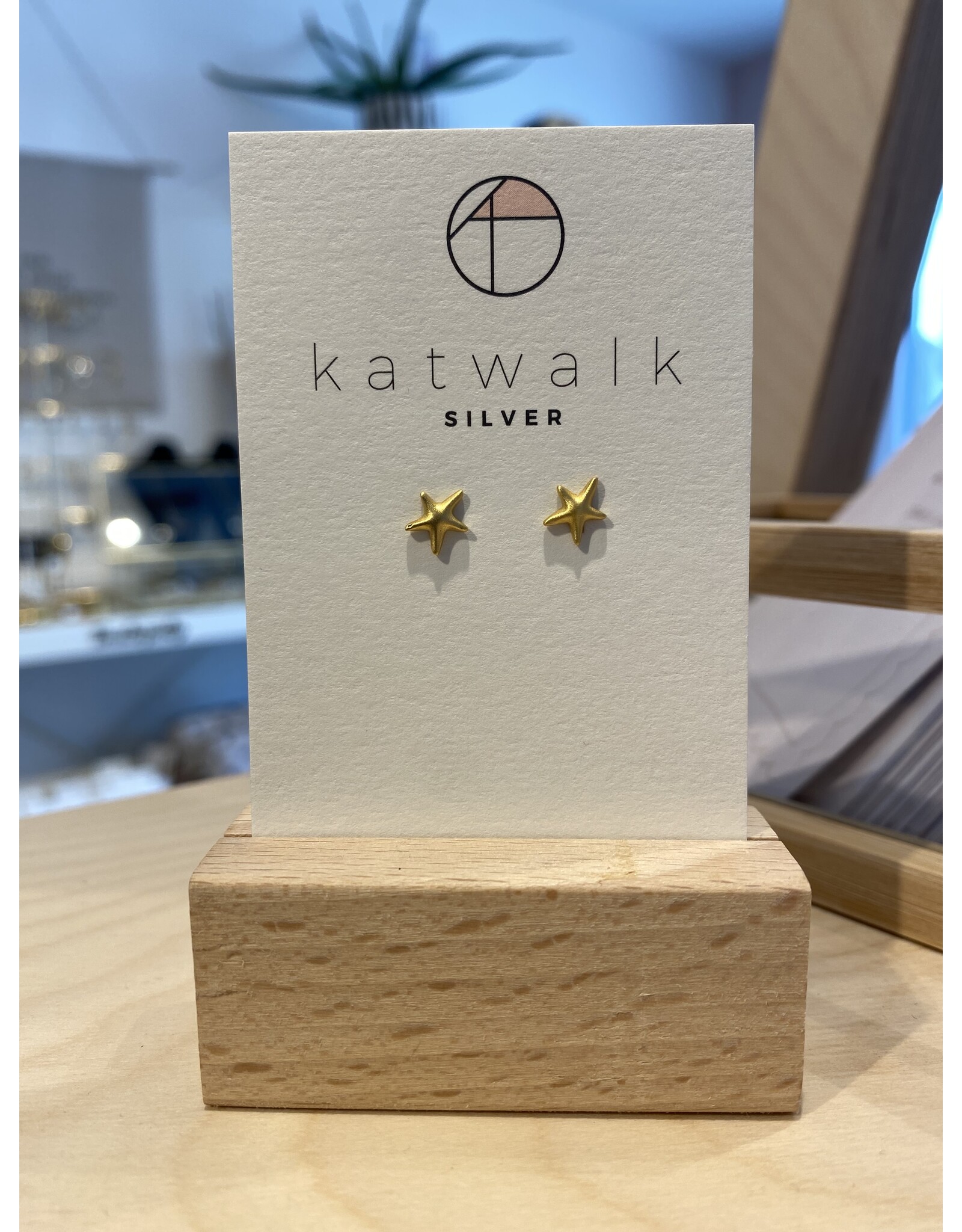 Studs zeester goud
