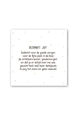 Tegeltje Gedichtje voor de juf