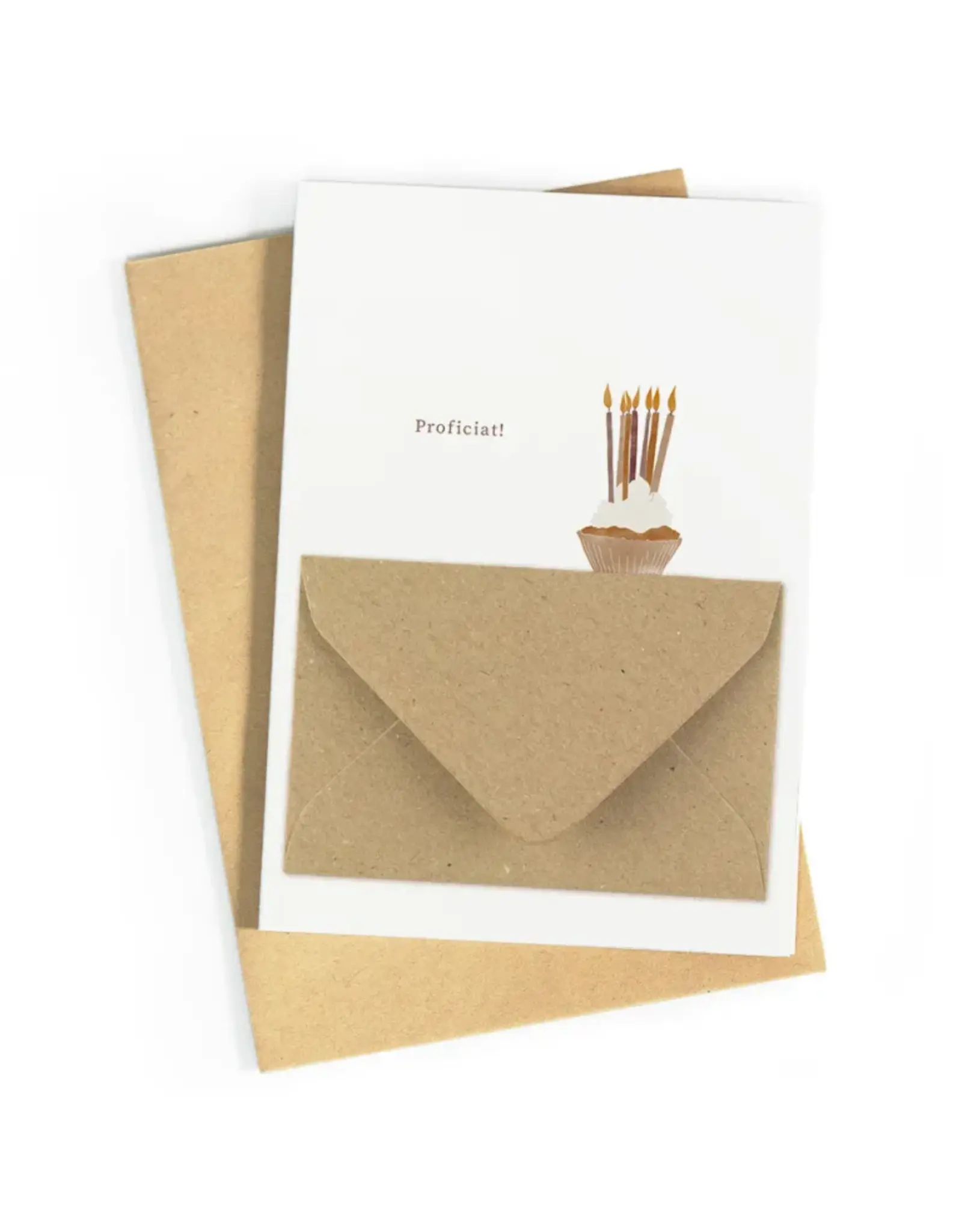 Wenskaart Proficiat envelop