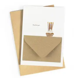 Wenskaart Proficiat envelop