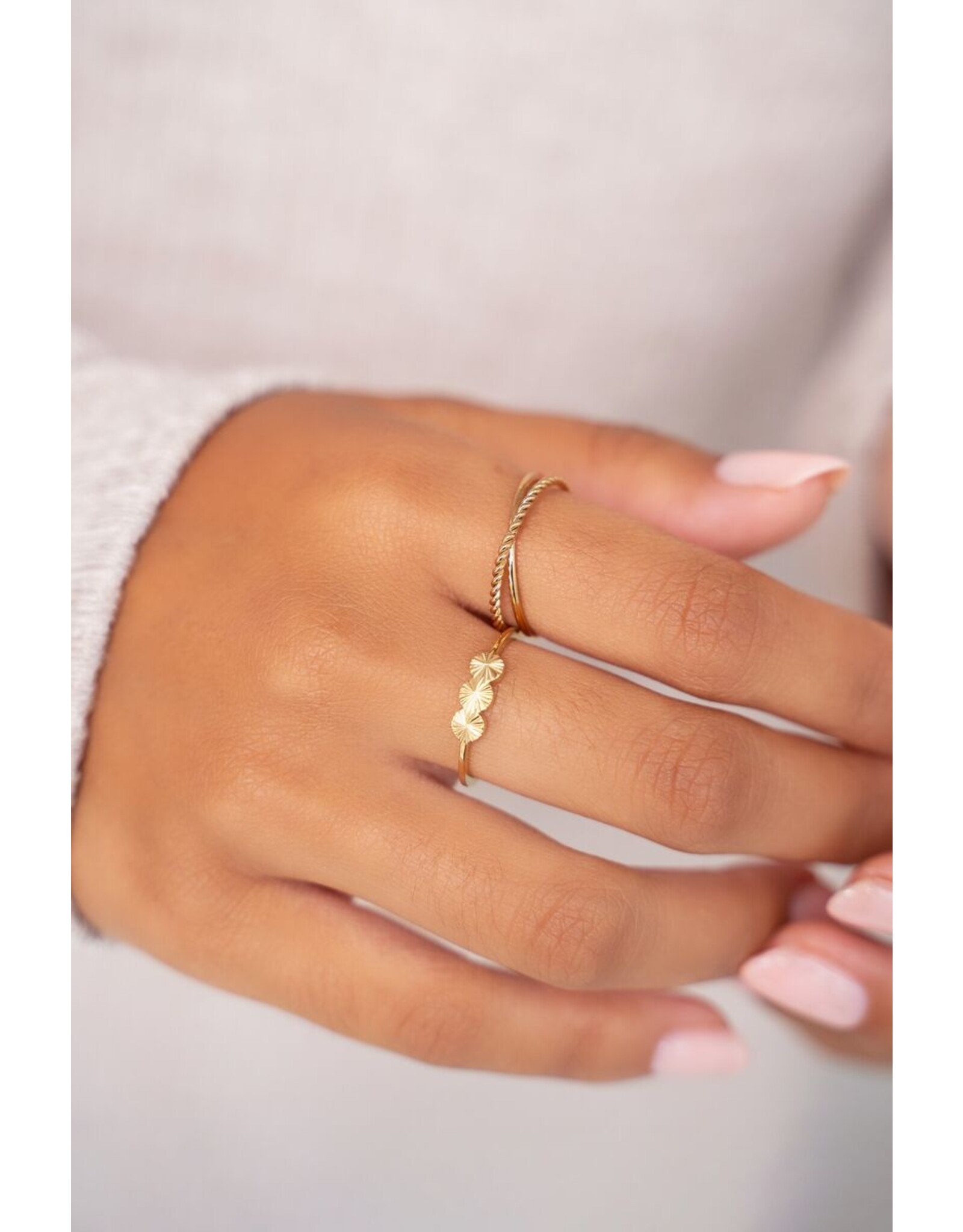 Ring met 3 muntjes