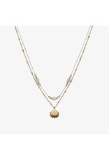 Ketting dubbel schelp