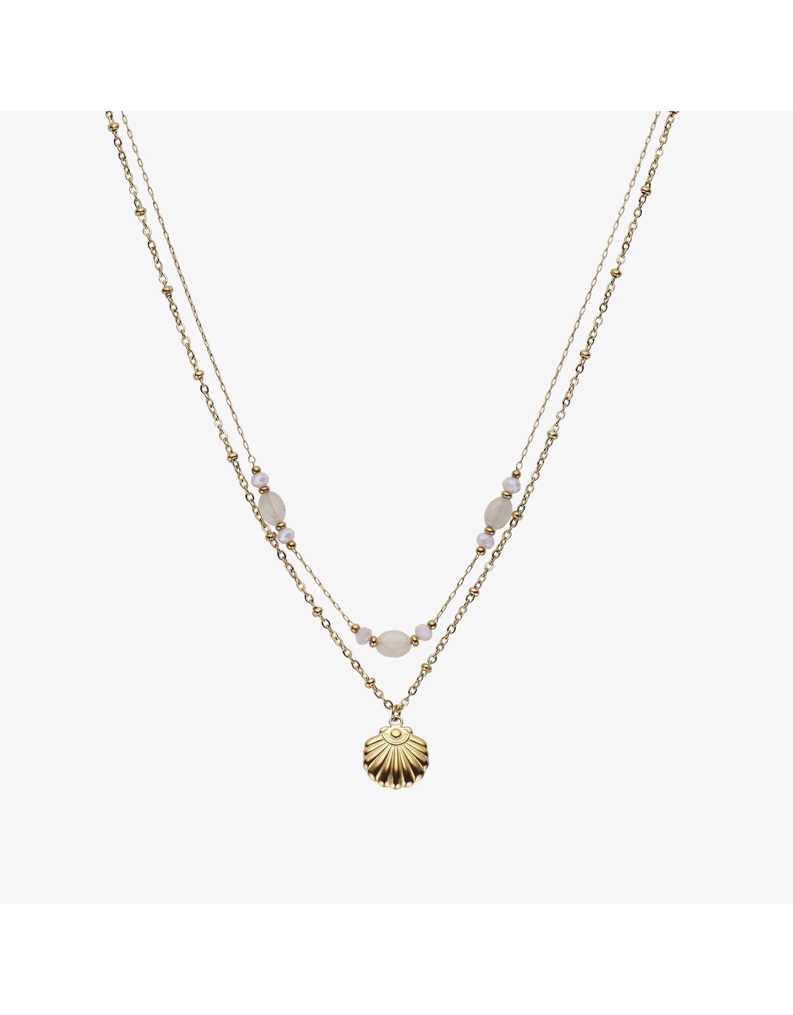 Ketting dubbel schelp