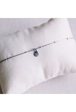 Enkelbandje schelpje zilver