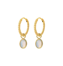 Oorringen moonstone