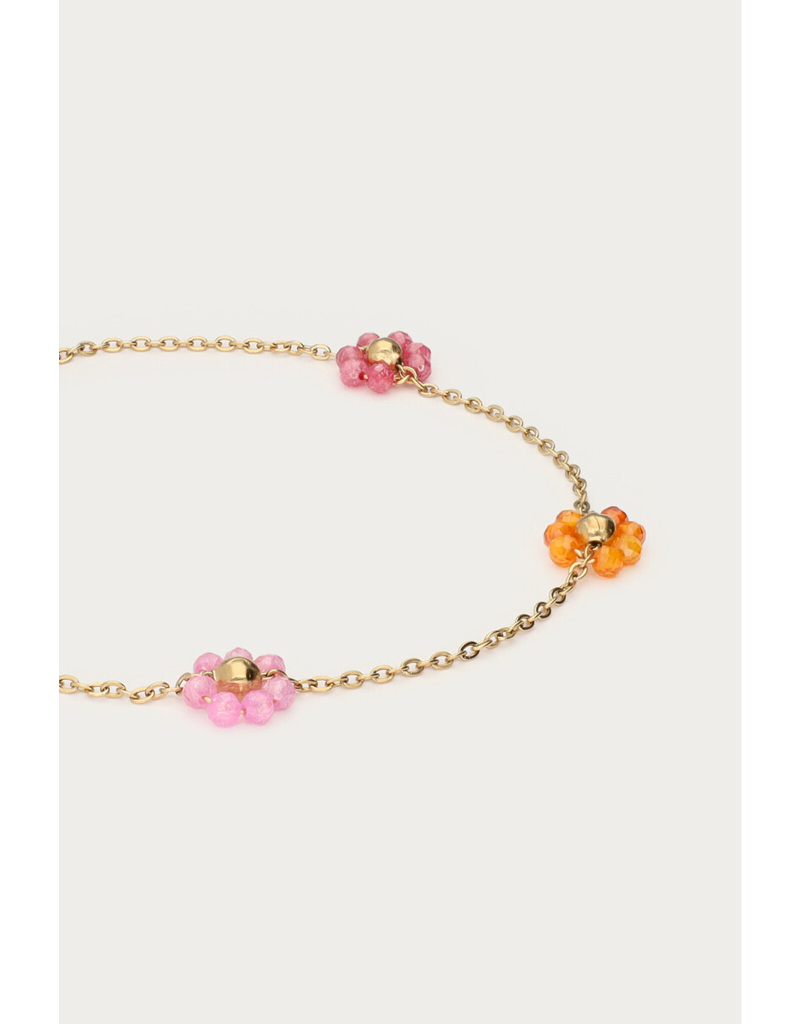 Armband bloemen multi
