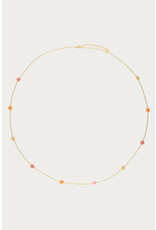 Lange ketting bloemen multi