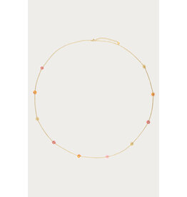Lange ketting bloemen multi