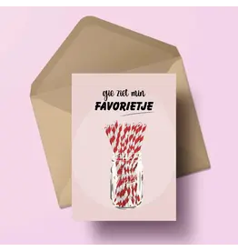 Wenskaart Gie ziet min favorietje