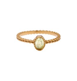 Ring green braided