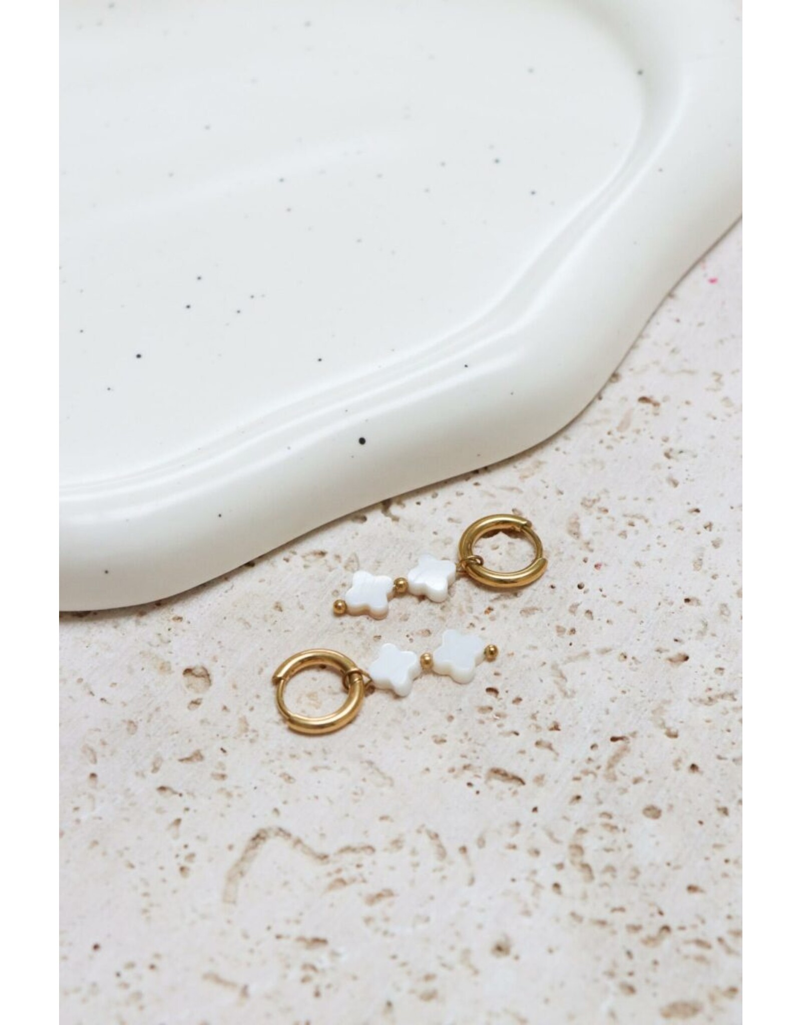 Oorring enkel Clover double