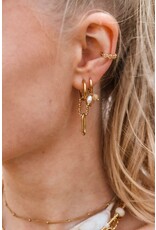 Oorring enkel Gemstones big