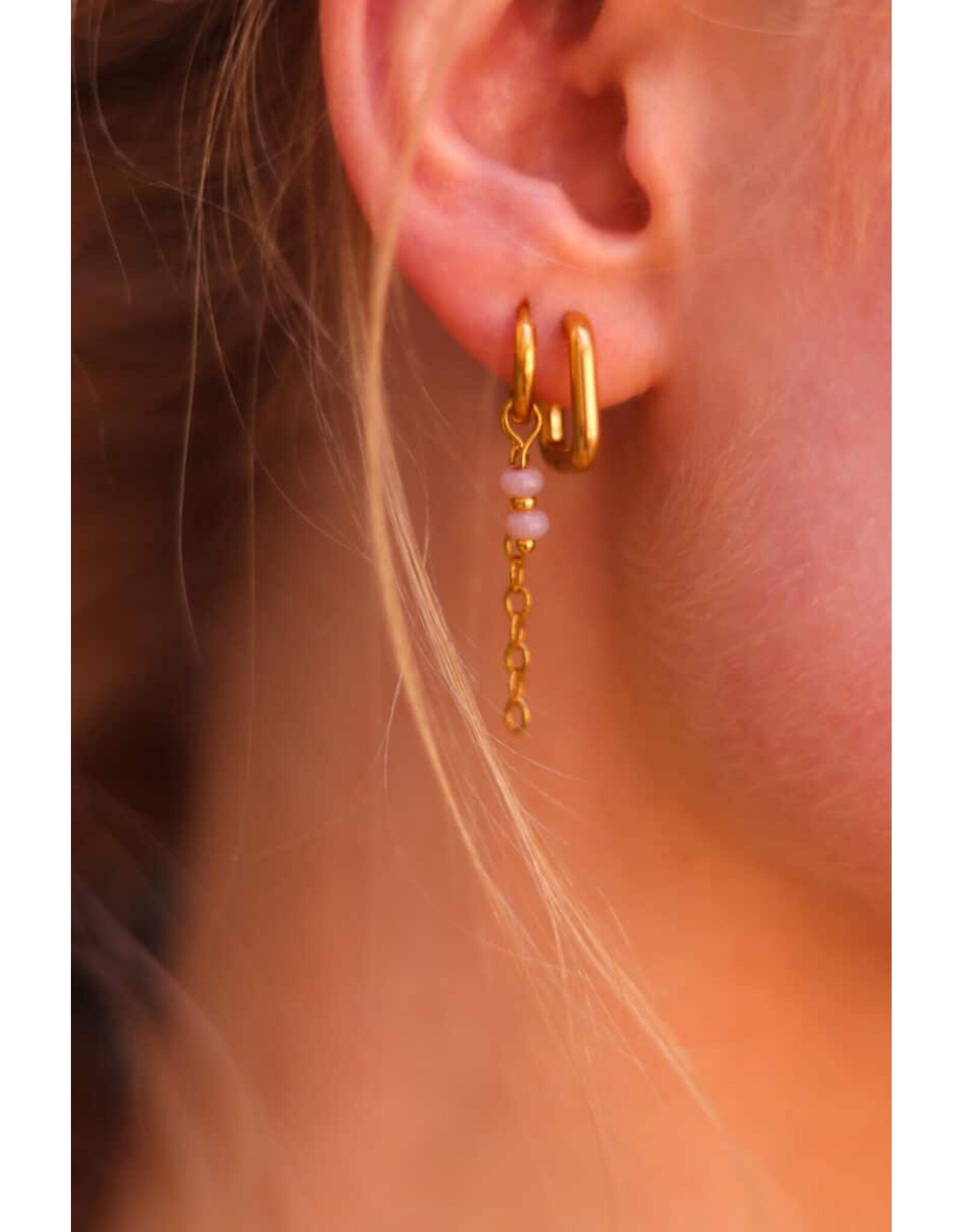 Oorring Chain sand 1 stuk