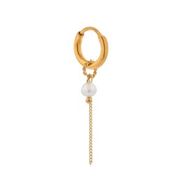 Oorring Pearl chain 1 stuk