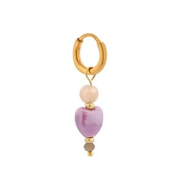 Oorring enkel Purple heart