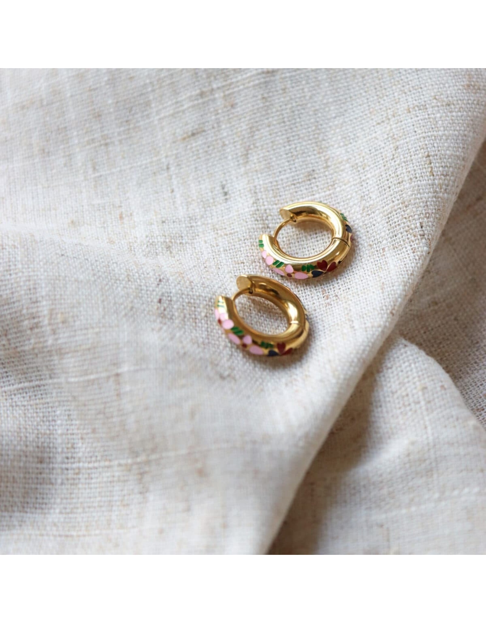 Oorringen Flower hoops