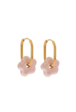 Oorringen Flower pink