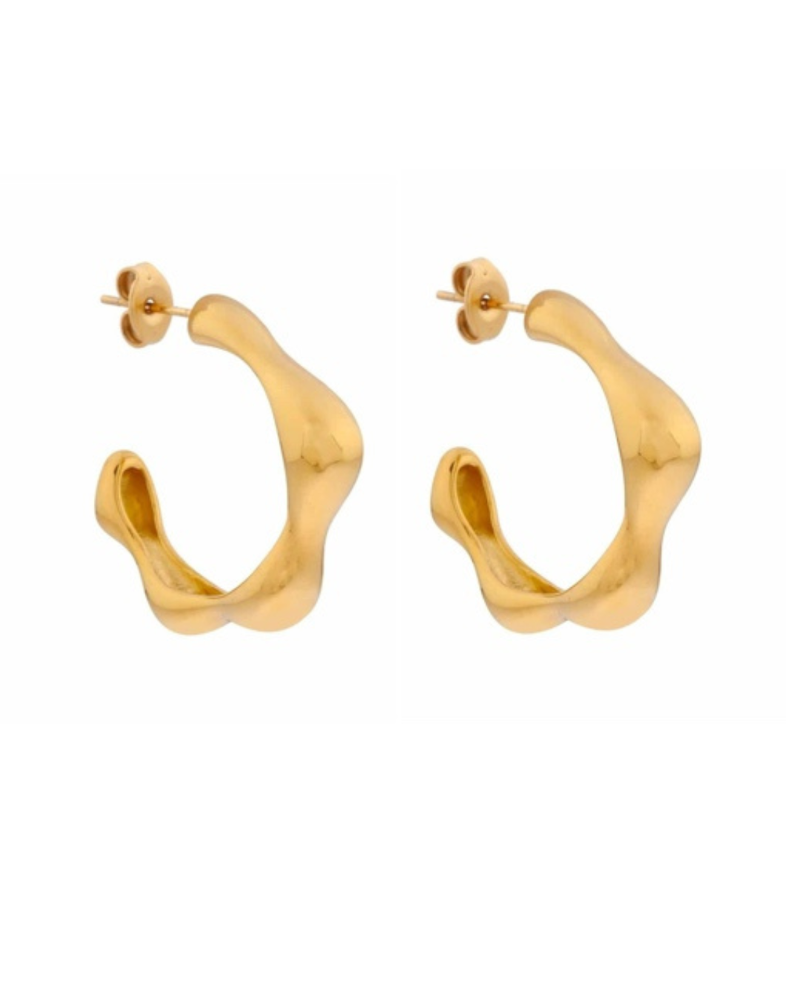Oorringen Hoops wavy big