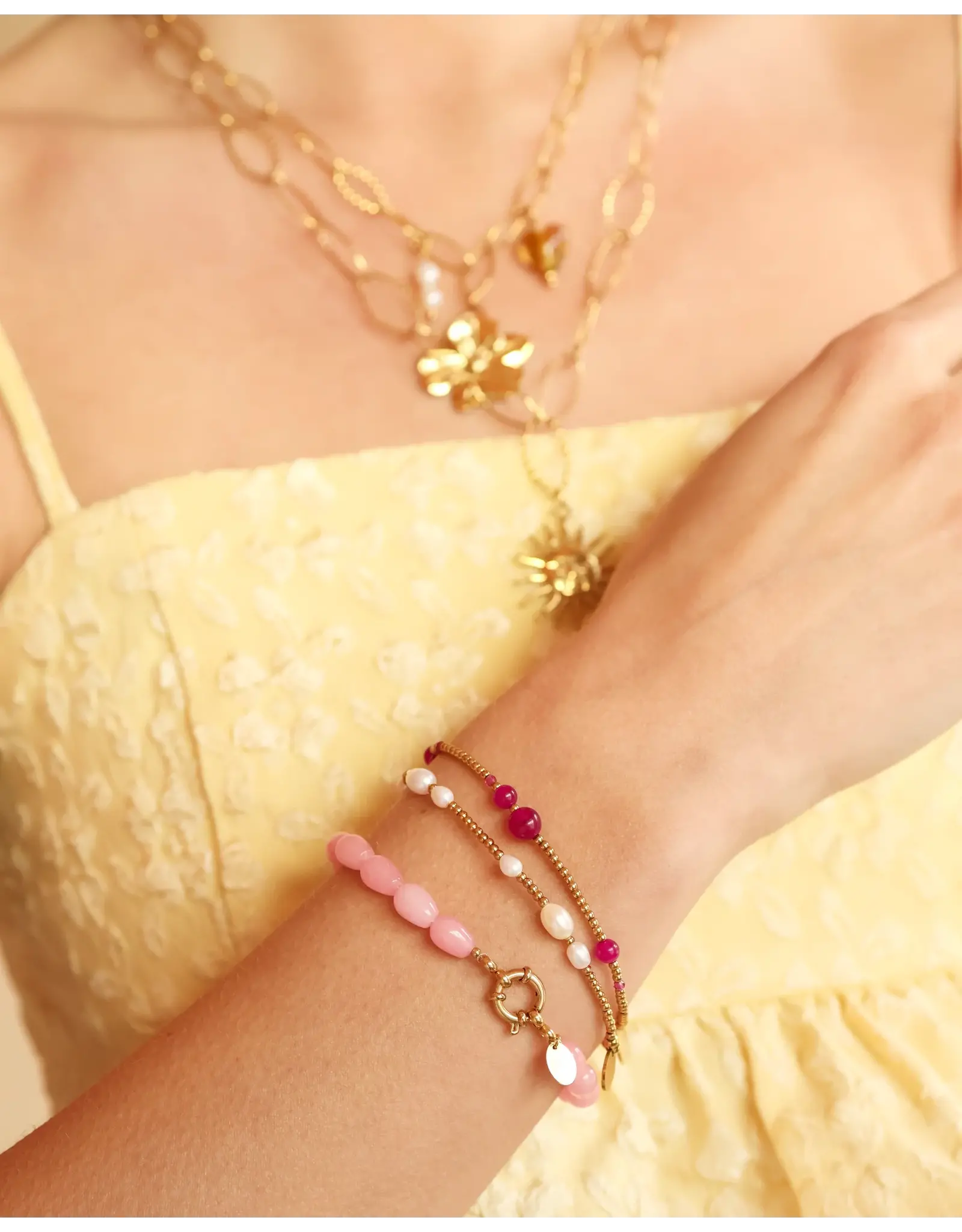 Armband Bubble fushia