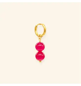 Oorringen Bubble Fuchsia