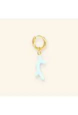 Oorringen koraal blauw