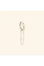 Oorringen paperclip zilver