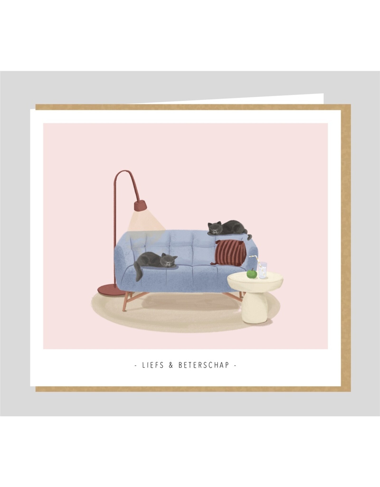 Wenskaart 'Liefs & beterschap'