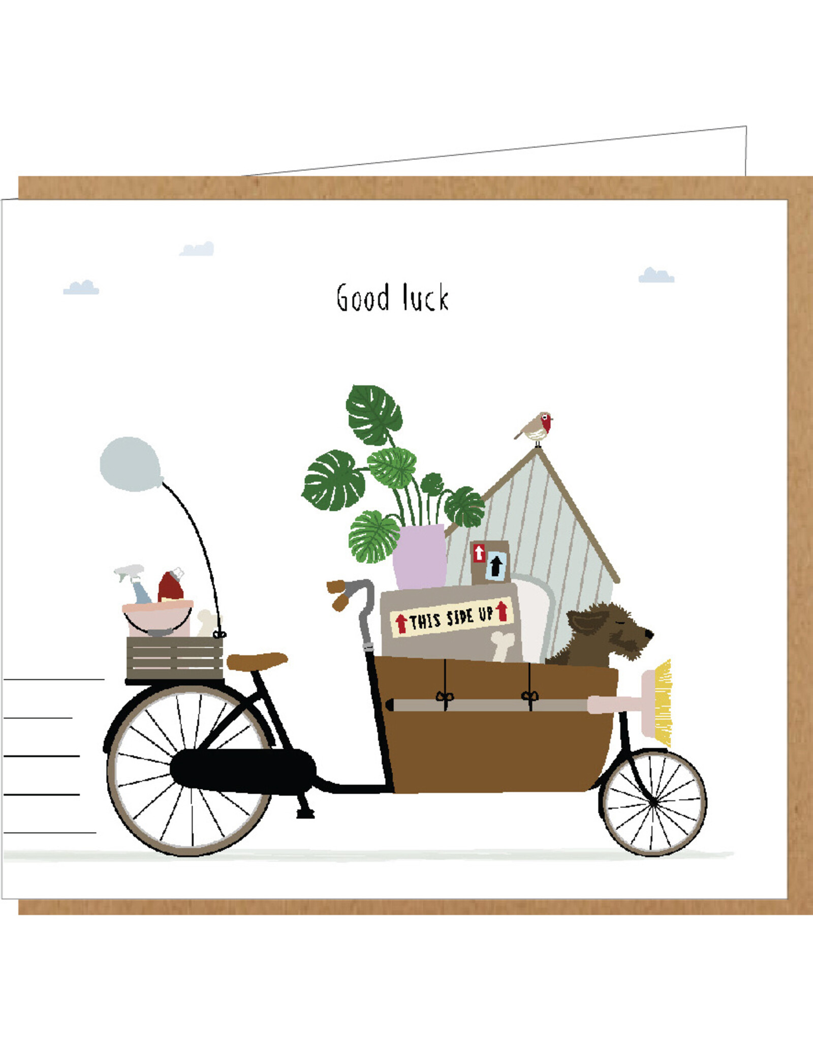 Wenskaart Frits 'Good luck'