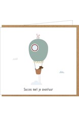 Wenskaart Frits 'Succes met je avontuur'