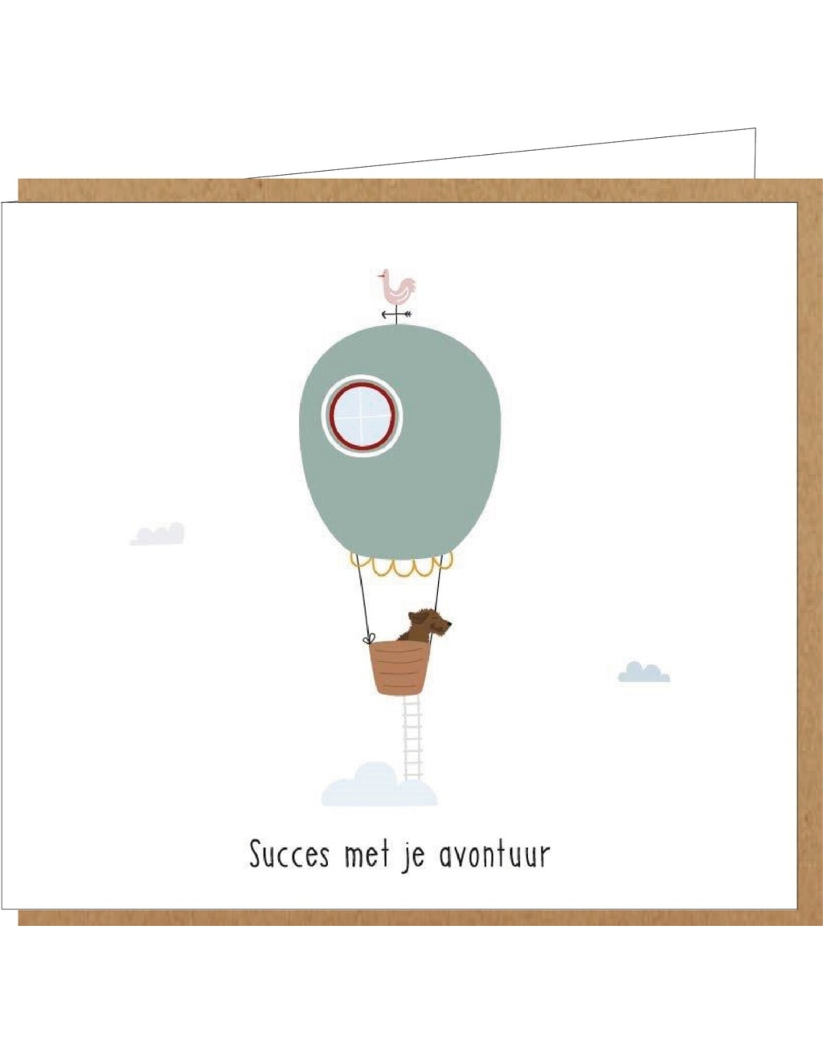 Wenskaart Frits 'Succes met je avontuur'