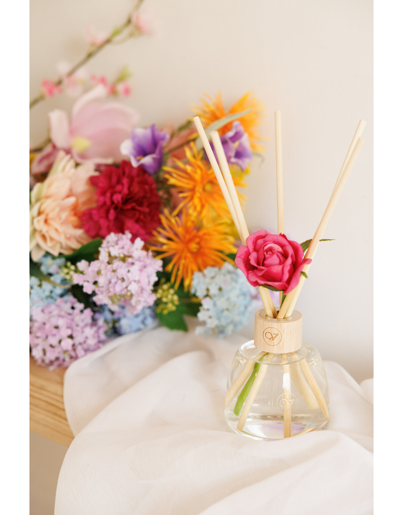 Cadeaubox Geurstokjes + geurkaars Lila