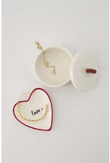 Bewaarpot hartje rood