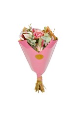 Droogbloemen mix + roos