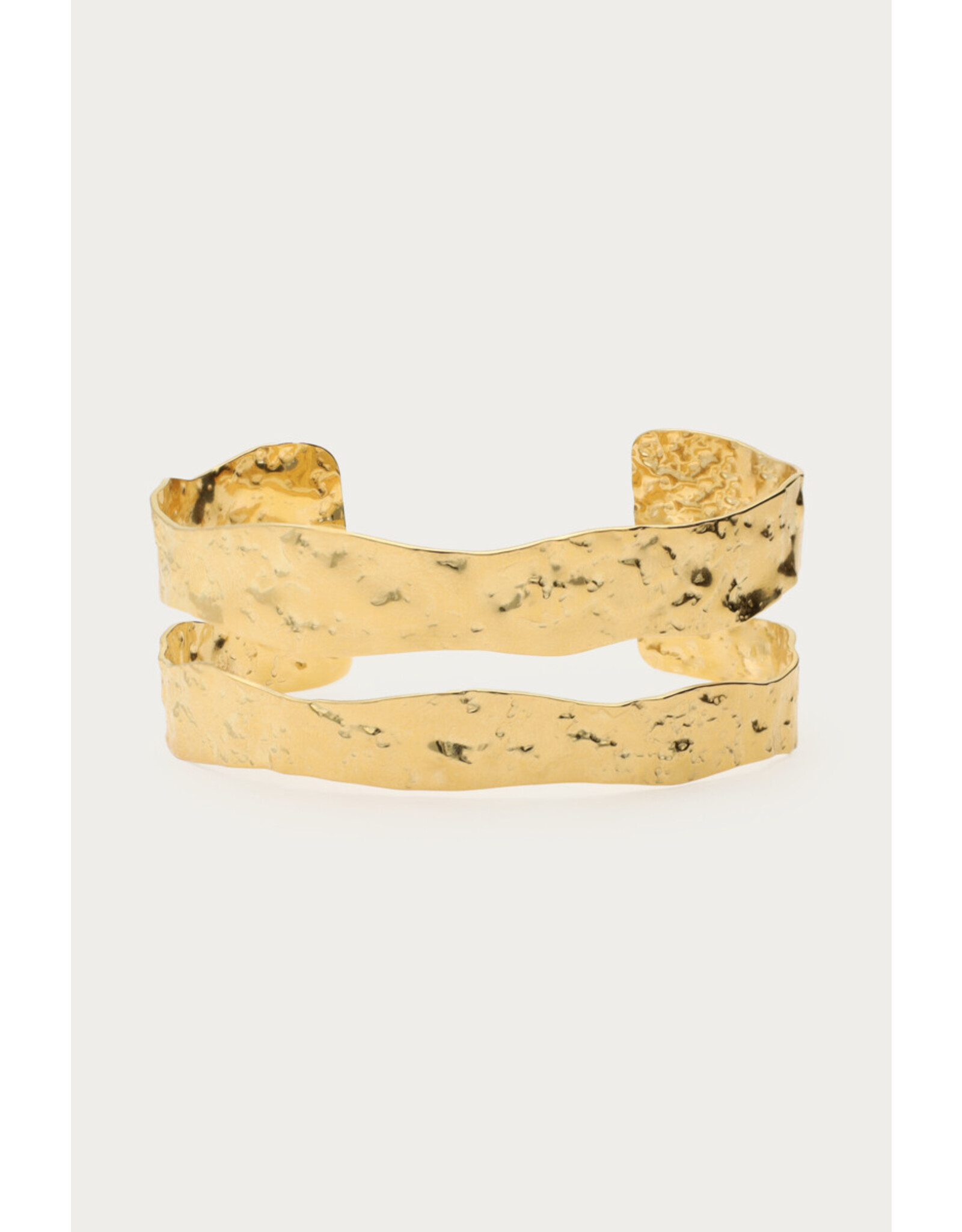 Bangle dubbel gehamerd