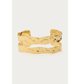 Bangle dubbel gehamerd