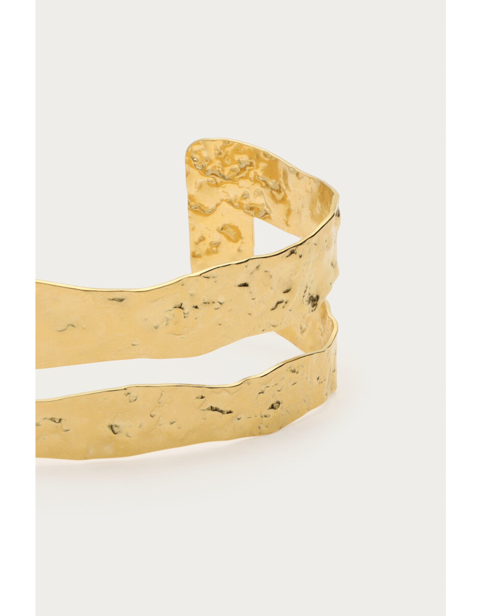 Bangle dubbel gehamerd