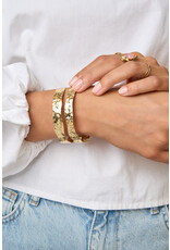 Bangle dubbel gehamerd