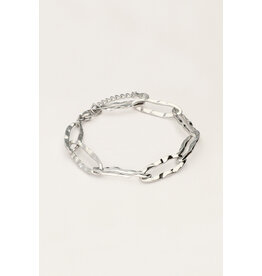 Armband schakel ovaal iconic zilver