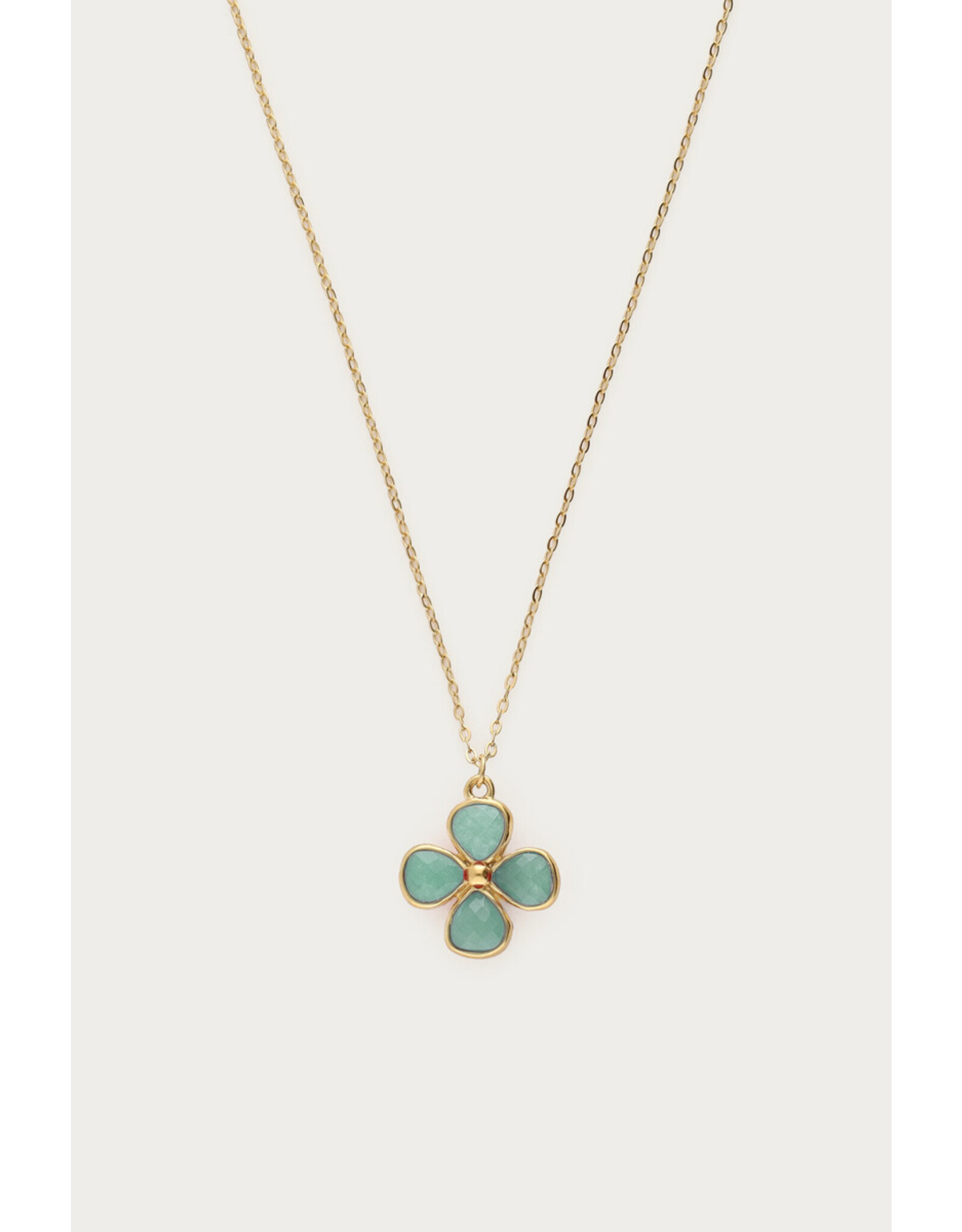 Ketting klaver lichtblauw