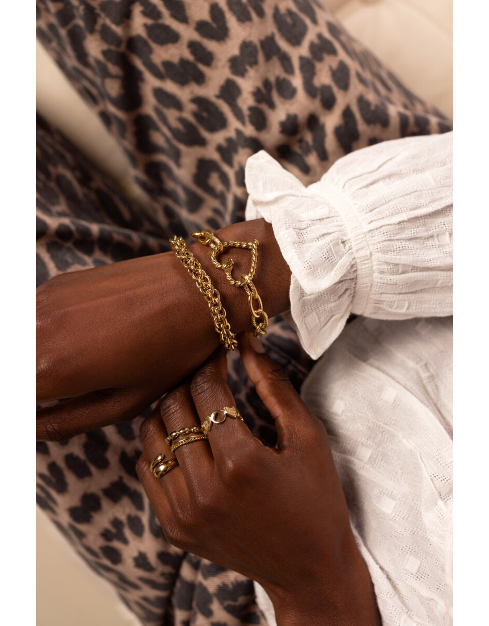 Armband schakels rond