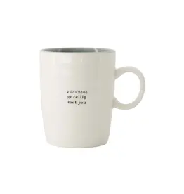 Theemok zo gezellig met jou wit/grijsblauw/zwart