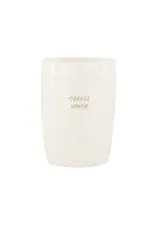 Koffiemok coffee lover wit/goud