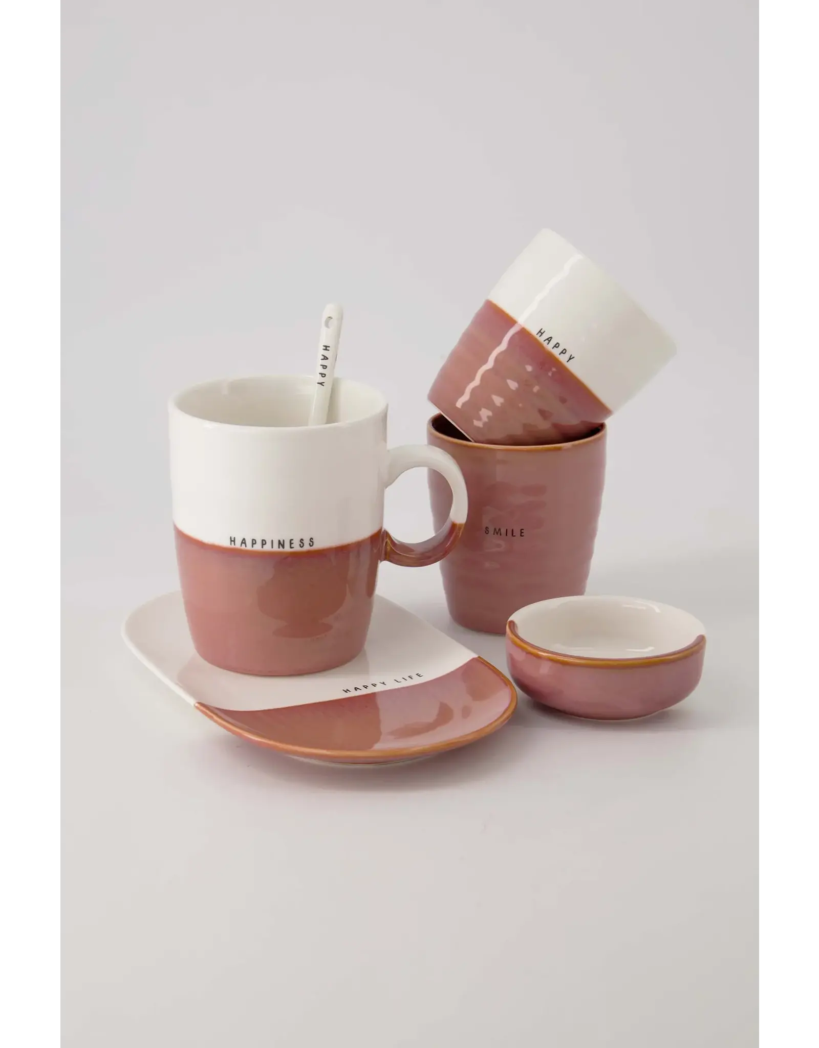 Koffiemok smile burgundy