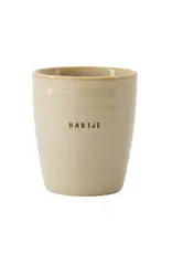 Koffiemok hartje zand