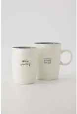Koffiemok je bent geweldig wit/grijsblauw