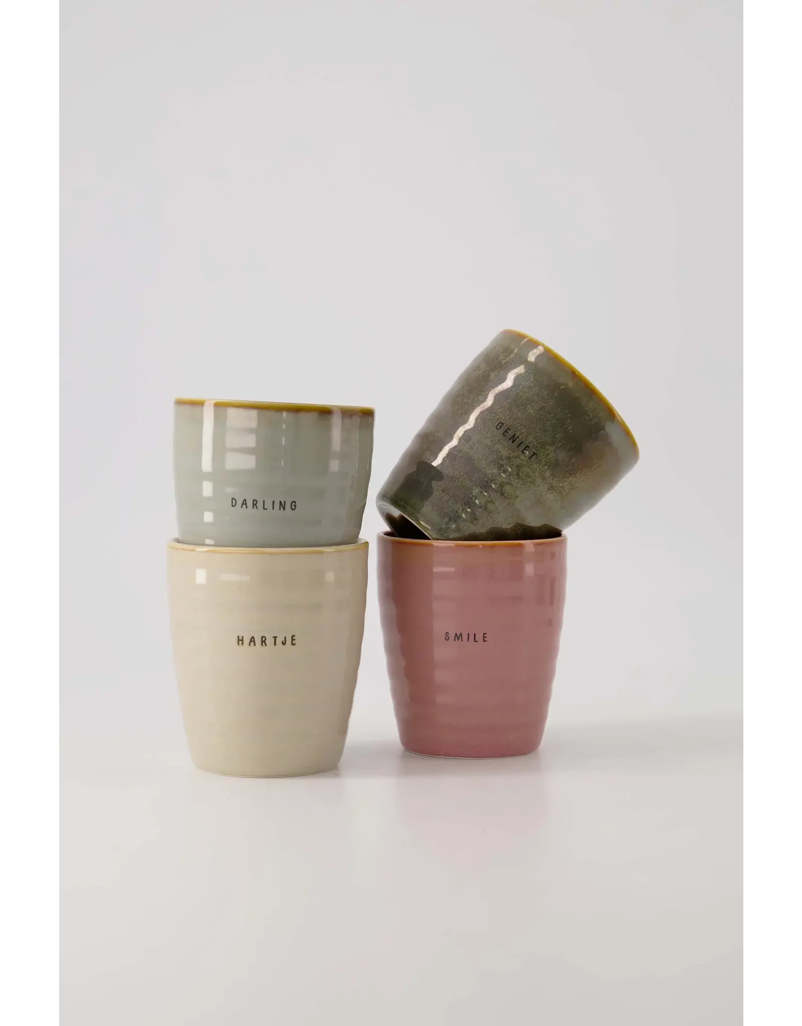 Koffiemok darling grijsblauw