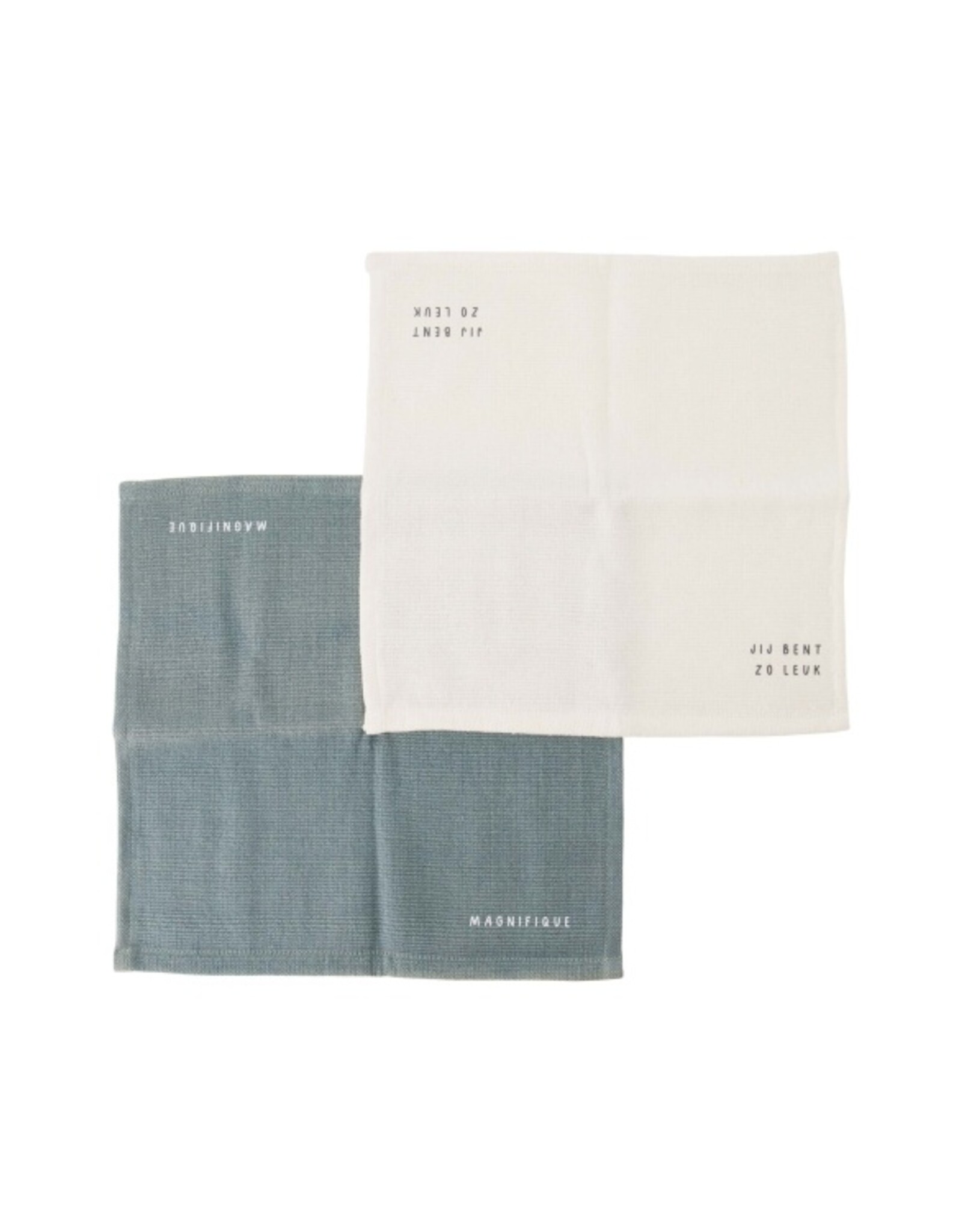 Vaatdoekjes Zo leuk wit/blauw